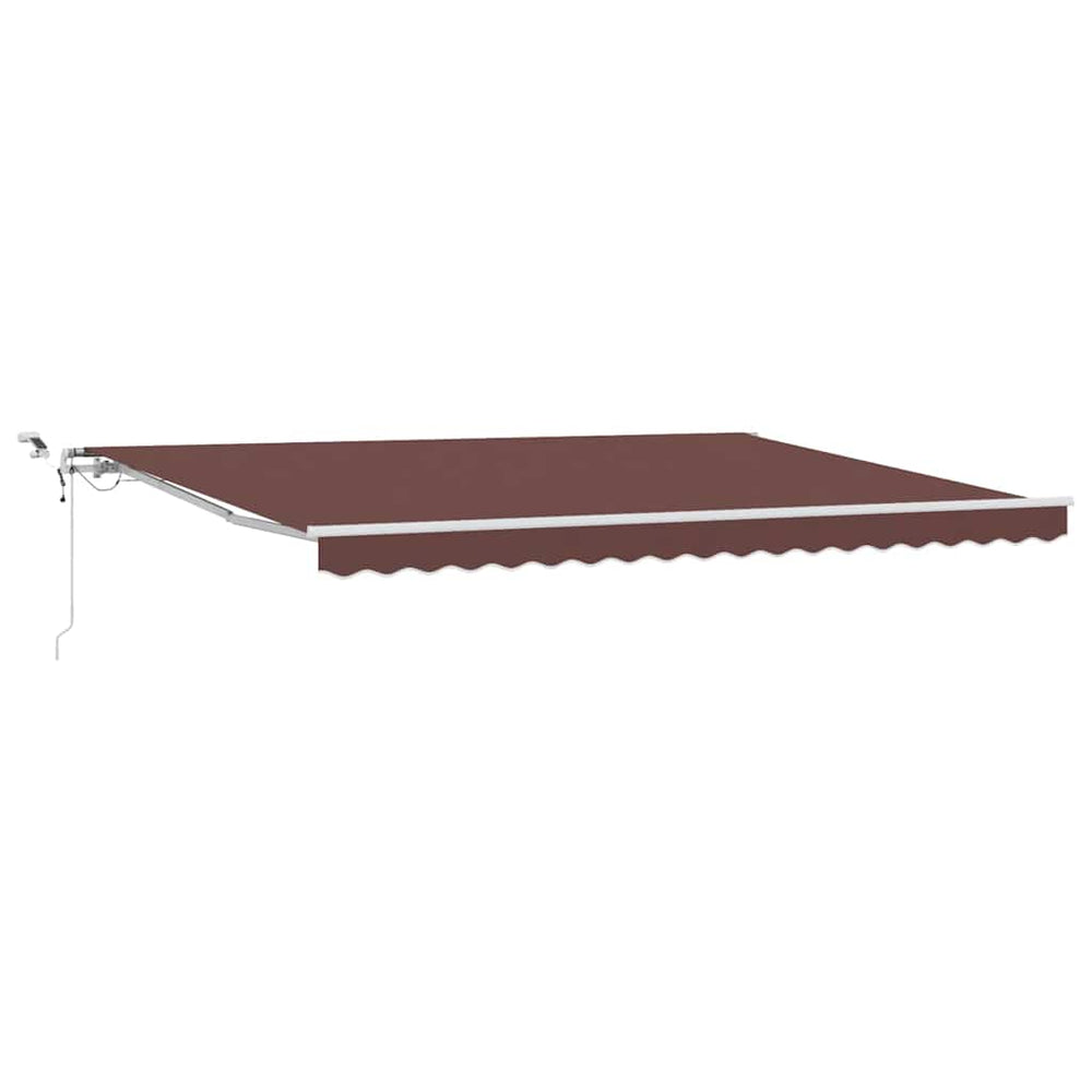 Automatische LED Markise Braun 450x300 cm