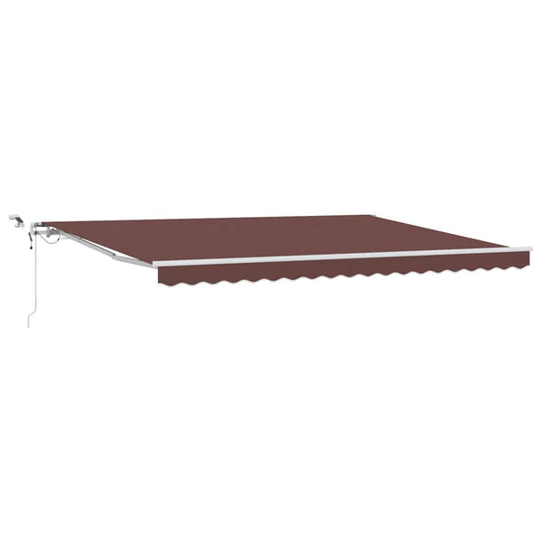 Automatische LED Markise Braun 450x300 cm