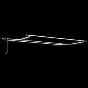 Manuelle LED Markise Braun 500x300 cm