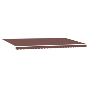 Manuelle LED Markise Braun 600x300 cm