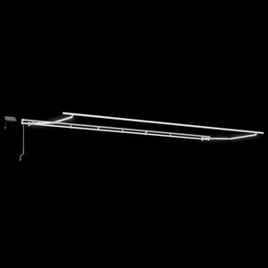 Manuelle LED Markise Braun 600x300 cm