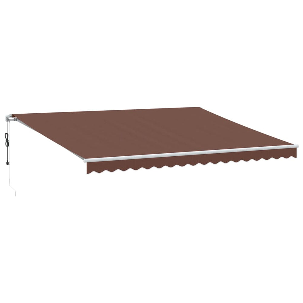 Automatische LED Markise Braun 450x350 cm