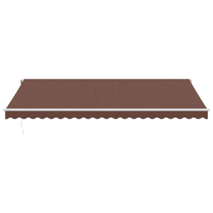 Automatische LED Markise Braun 500x350 cm