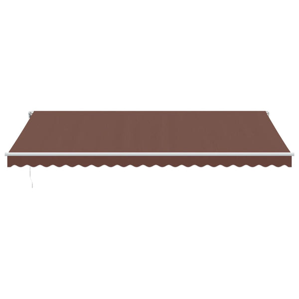 Automatische LED Markise Braun 500x350 cm