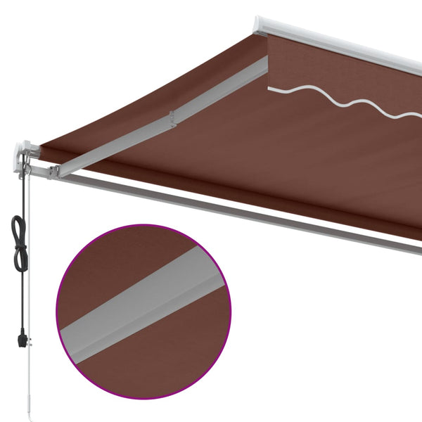 Automatische Markise Braun 600x350 cm