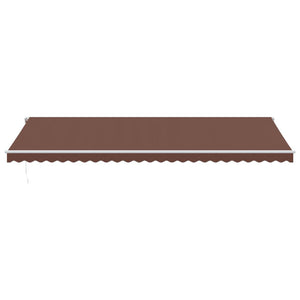 Automatische LED Markise Braun 600x350 cm