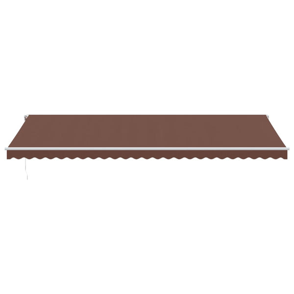 Automatische LED Markise Braun 600x350 cm