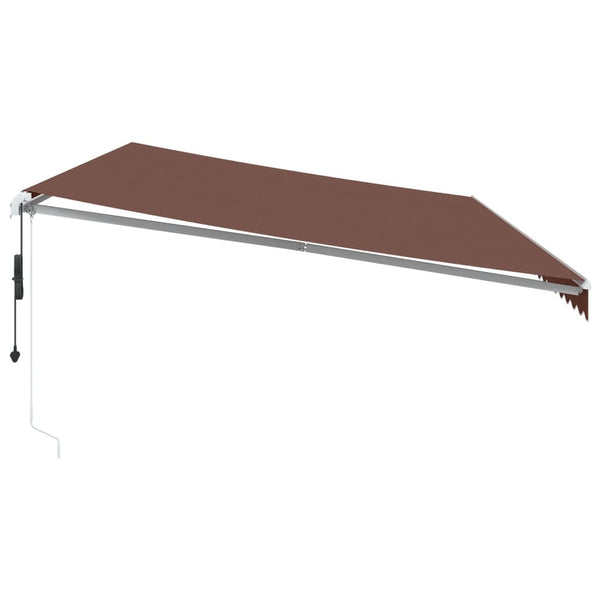 Automatische LED Markise Braun 600x350 cm