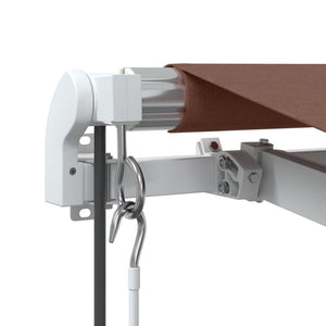 Automatische LED Markise Braun 600x350 cm