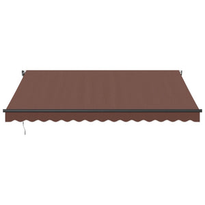 Automatische LED Markise Braun 400x350 cm