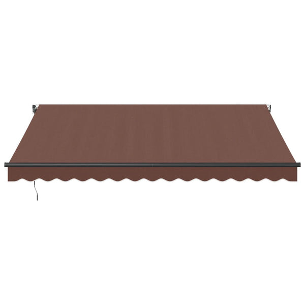 Automatische LED Markise Braun 400x350 cm