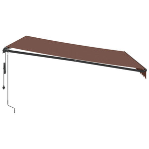 Automatische LED Markise Braun 400x350 cm