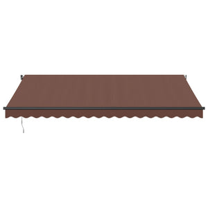 Automatische Markise mit LED Braun 450x350 cm