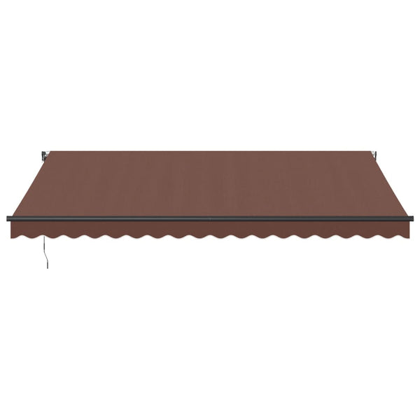 Automatische Markise mit LED Braun 450x350 cm