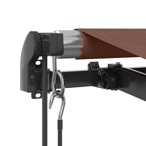 Automatische Markise mit LED Braun 450x350 cm
