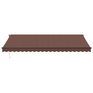 Automatische LED Markise Braun 500x350 cm