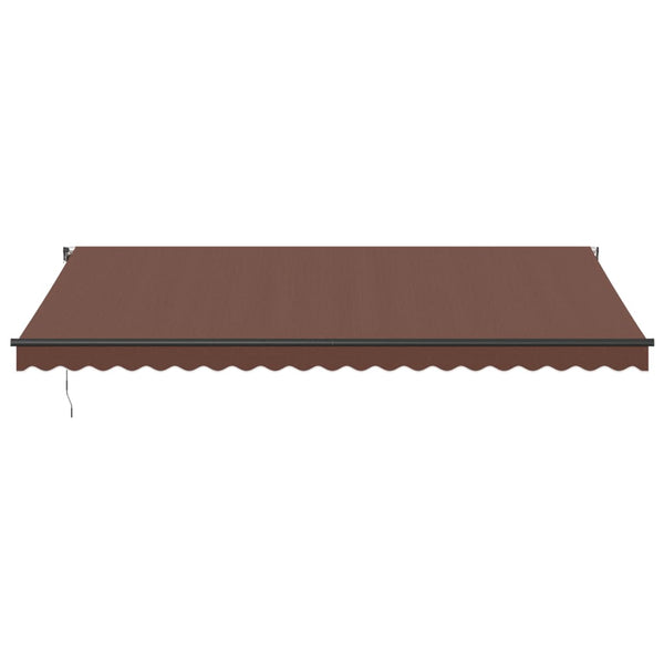 Automatische LED Markise Braun 500x350 cm