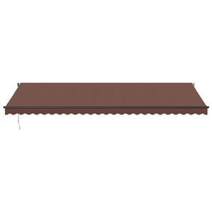 Automatische LED-Markise Braun 600x350 cm
