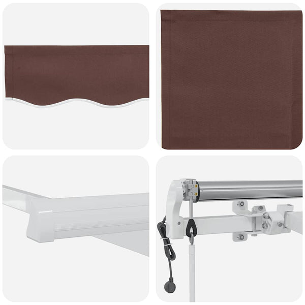 Automatische Markise Braun 400x300 cm