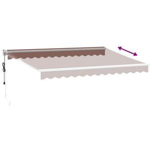 Automatische Markise Braun 350x250 cm