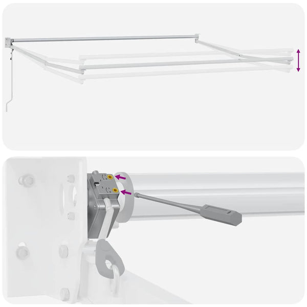 Automatische Markise Braun 450x300 cm