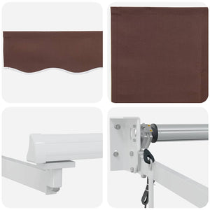 Automatische Markise Braun 450x300 cm