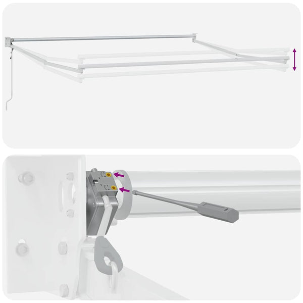 Automatische Markise Braun 500x300 cm