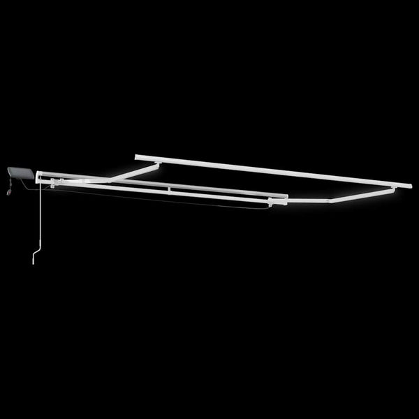 Markise mit LED Anthrazit & Weiß 300x250 cm
