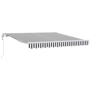 Automatische Markise Anthrazit & Weiß 300x250 cm