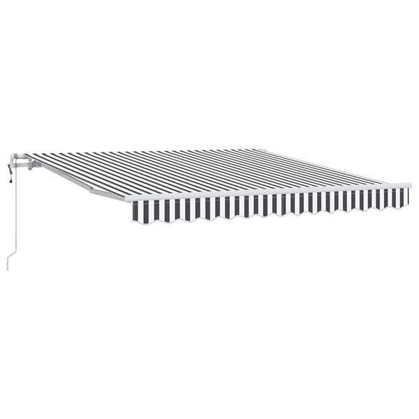 Automatische Markise Anthrazit & Weiß 300x250 cm
