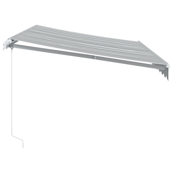 Markise mit LED Anthrazit & Weiß 350x250 cm