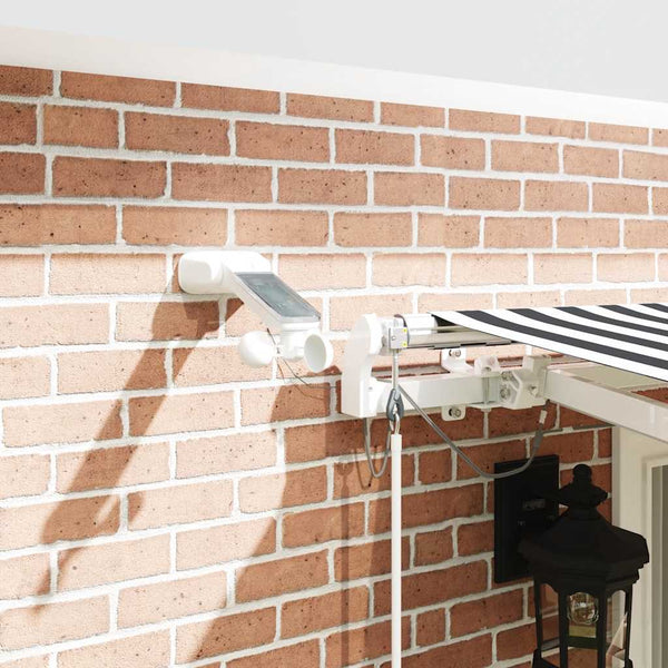 Automatische LED Markise Anthrazit & Weiß 400x300 cm