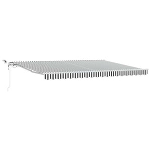 Automatische LED Markise Anthrazit & Weiß 450x300 cm