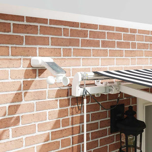 Automatische LED Markise Anthrazit & Weiß 500x300 cm