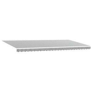Manuelle LED Markise Anthrazit & Weiß 600x300 cm