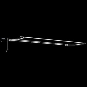 Manuelle LED Markise Anthrazit & Weiß 600x300 cm