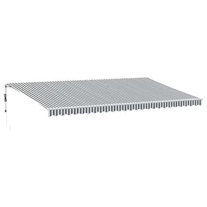 Automatische LED-Markise, 600x300 cm, Anthrazit & Weiß