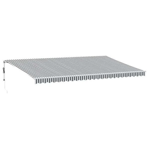 Automatische LED-Markise, 600x300 cm, Anthrazit & Weiß