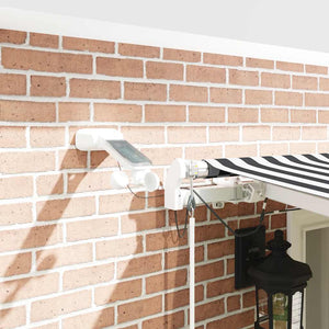 Automatische LED-Markise, 600x300 cm, Anthrazit & Weiß
