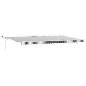 Automatische LED-Markise, 600x300 cm, Anthrazit & Weiß