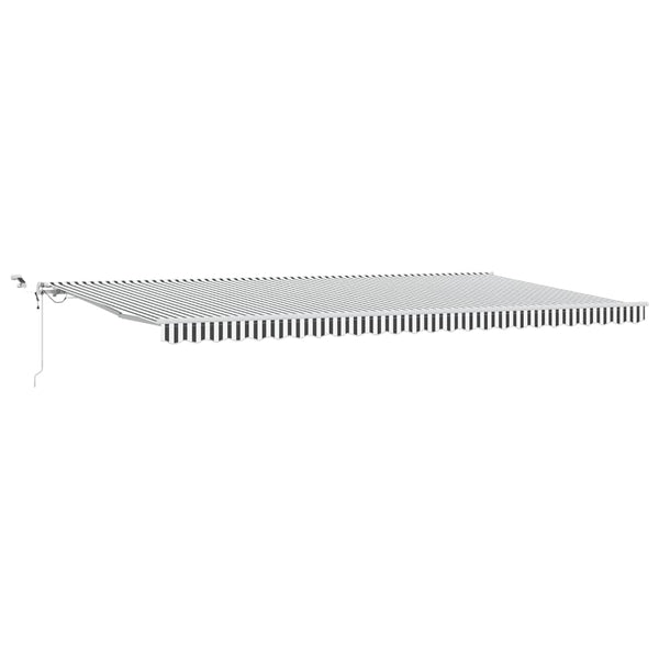 Automatische LED-Markise, 600x300 cm, Anthrazit & Weiß