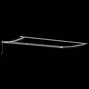 Automatische LED-Markise, 600x300 cm, Anthrazit & Weiß