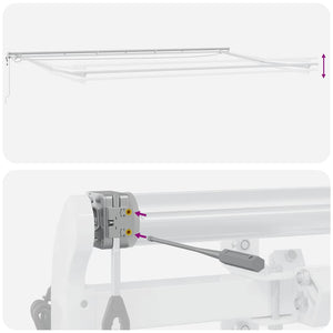 Automatische LED-Markise, 600x300 cm, Anthrazit & Weiß