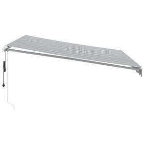 Automatische Markise Anthrazit & Weiß 400x350 cm