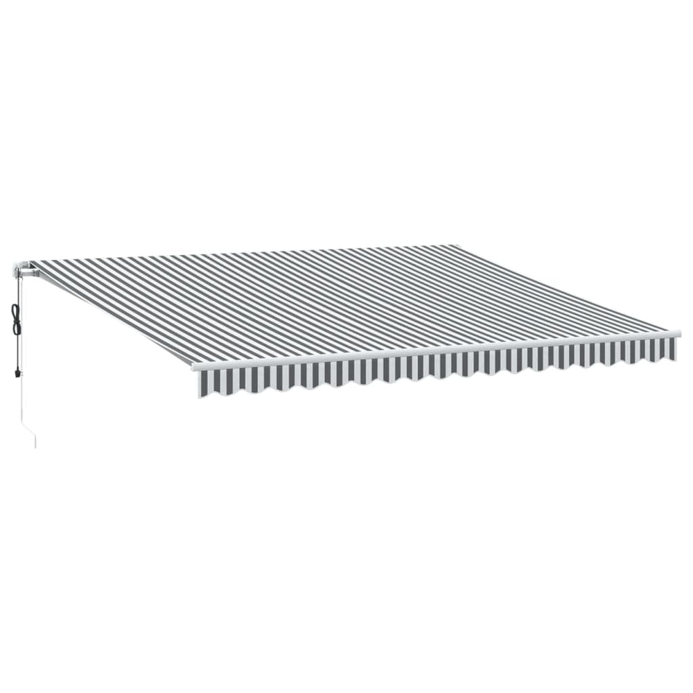 Automatische Markise Anthrazit & Weiß 450x350 cm