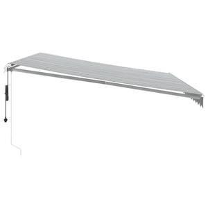 Automatische Markise Anthrazit & Weiß 450x350 cm