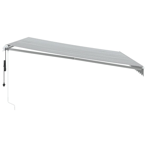 Automatische Markise Anthrazit & Weiß 450x350 cm