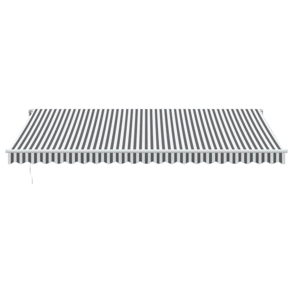 Automatische LED Markise Anthrazit & Weiß 500x350 cm