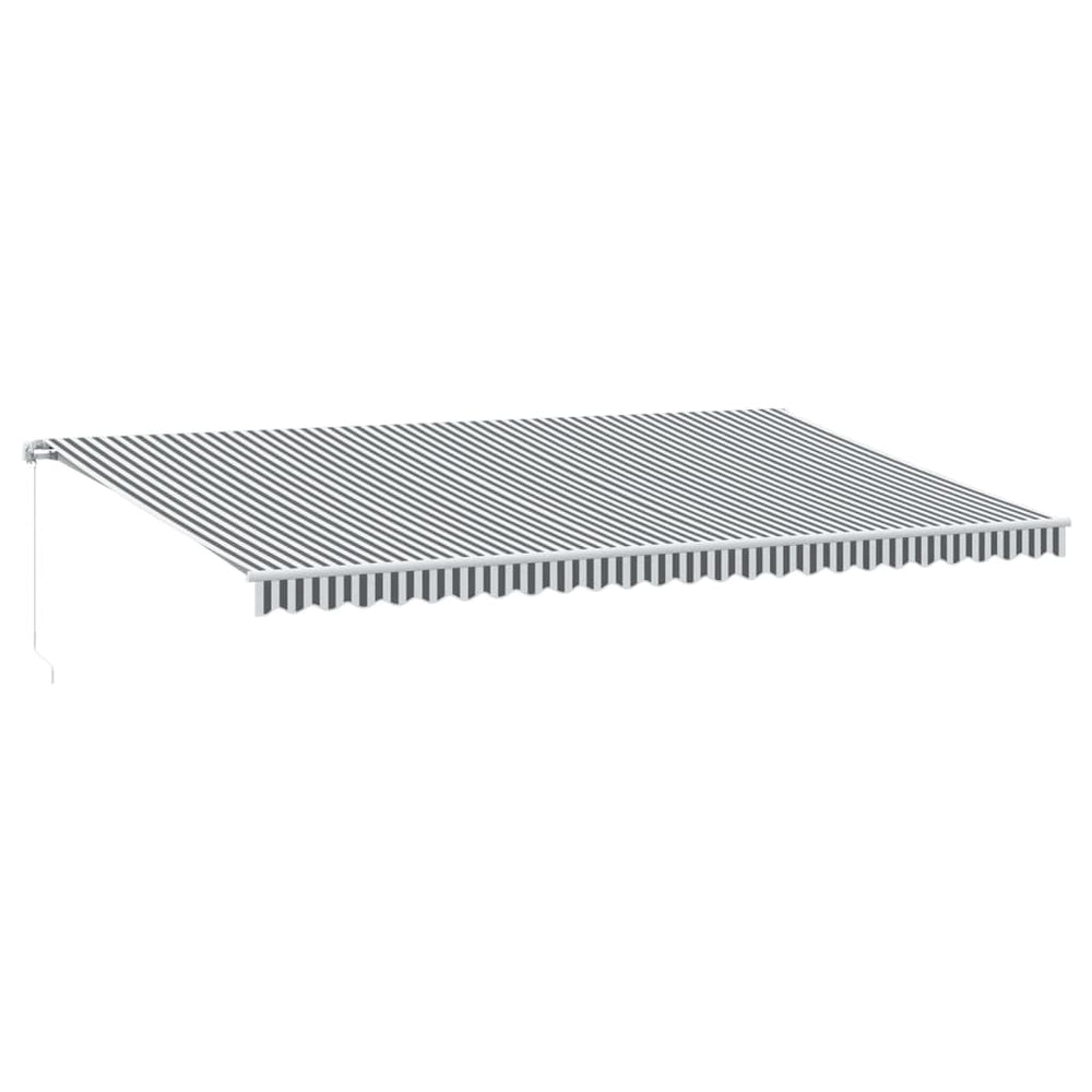 vidaXL Store manuel avec LED anthracite et blanc 600x350 cm