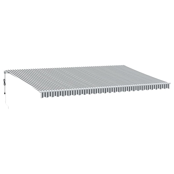 Automatische Markise Anthrazit & Weiß 600x350 cm